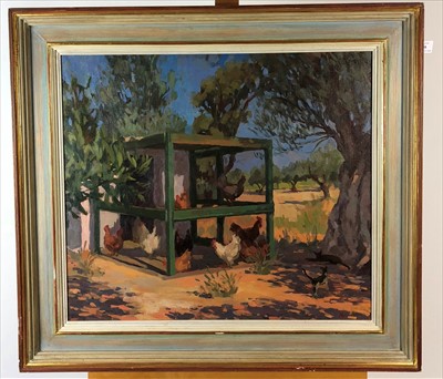 Lot 339 - Alison Rylands (British Contemporary), Chicken Coop