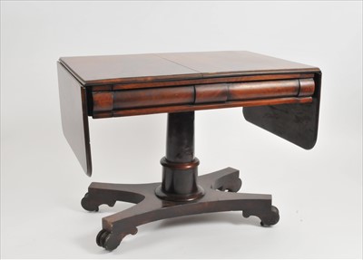 Lot 319 - A 19th century mahogany sofa table