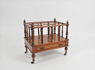 Lot 308 - A Victorian mahogany Canterbury