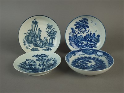 Lot 465 - Group of Worcester saucers, circa 1760-85