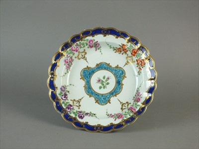 Lot 216 - Worcester dessert plate, circa 1780-85