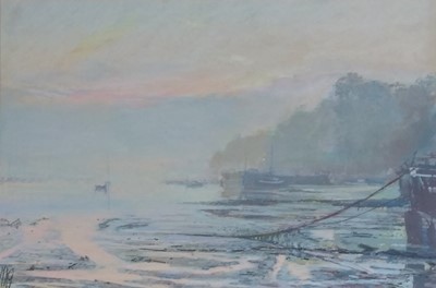 Lot 97 - Margaret Glass PS (British 20th-21st Century), Early Morning Mist