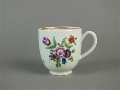 Lot 474 - Worcester coffee cup, circa 1765-70