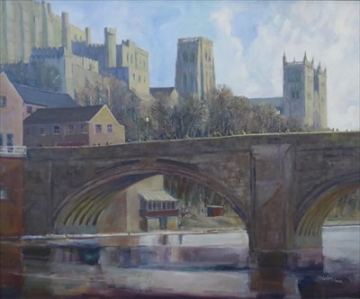 Lot 51 - Tom Wanless ROI (British 20th-21st Century, Northern School), Durham Cathedral and Castle