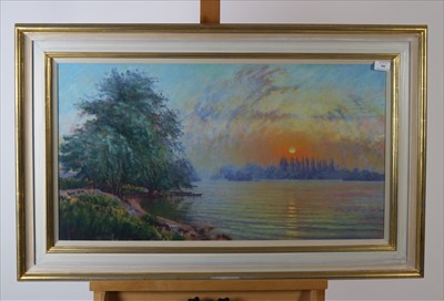 Lot 163 - Lionel Aggett (British 20th Century, 1938-2009), Coucher de Soleil