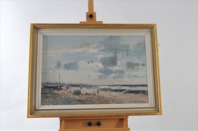 Lot 81 - James Longueville PS PBSA (British, Northern School), Light on the Estuary, The Wirral