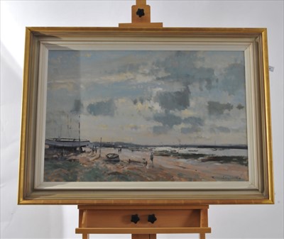 Lot 81 - James Longueville PS PBSA (British, Northern School), Light on the Estuary, The Wirral