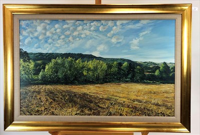 Lot 78 - Francis St Clair Miller (British Contemporary), September Stubble Field
