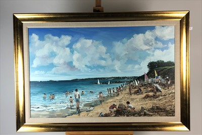 Lot 387 - Francis St Clair Miller (British Contemporary), Beach Scene I