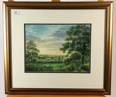 Lot 305 - Pair of Michael John Pettersson (British 20th Century), Denham Vale Views, Suffolk