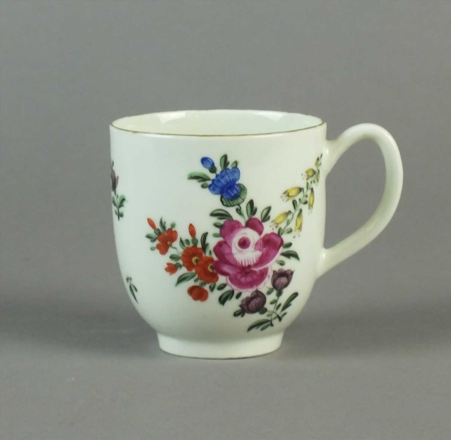 Lot 477 - Worcester coffee cup, circa 1770