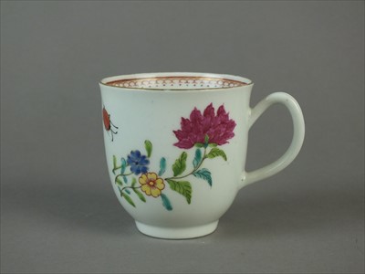 Lot 485 - Worcester coffee cup, circa 1770