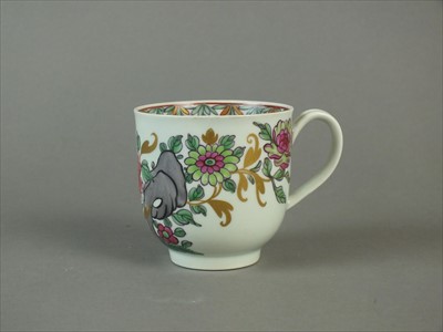 Lot 486 - Worcester coffee cup, circa 1765