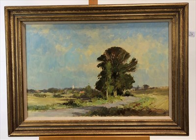 Lot 112 - James Longueville PS PBSA (British Northern School), The Road to Castle Acre, Norfolk