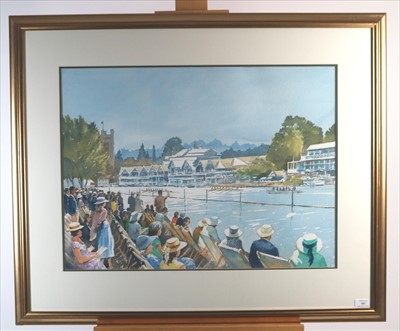 Lot 197 - Bert Wright RSMA FRSA (British 20th-21st Century), Henley Regatta