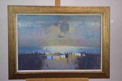 Lot 126 - Tina Morgan (British 20th-21st Century), Gold Path, Exmouth