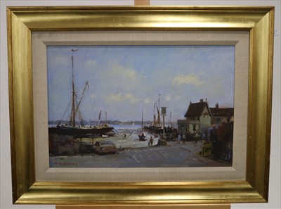 Lot 71 - Matthew Alexander (British 20th-21st Century), The Butt and Oyster, Pin mill