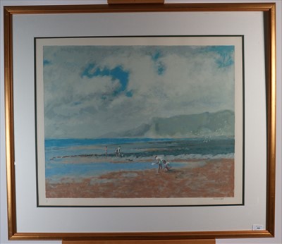 Lot 31 - Norman Hepple RA RP (British 20th Century, 1908-1994), Beach Scene