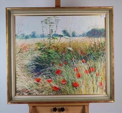 Lot 187 - Graham Painter (British 20th Century, 1947-2007), Poppies in a Meadow