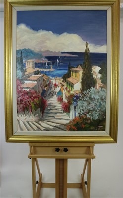 Lot 3 - Vincent (French Contemporary), L'Escalier du Port, Riviera