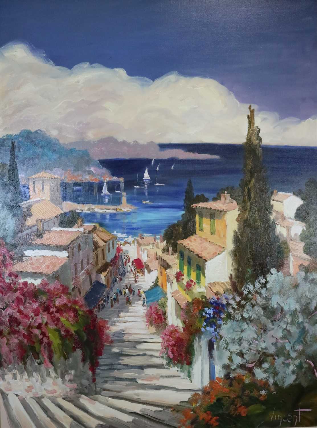 Lot 3 - Vincent (French Contemporary), L'Escalier du Port, Riviera