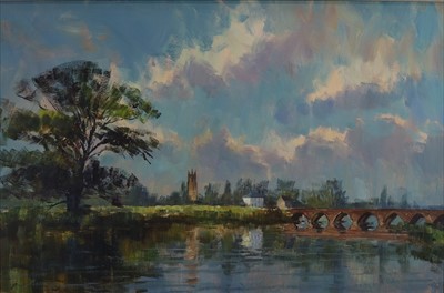 Lot 310 - Andrew King ROI (British 20th-21st Century), River Ouse near Barford