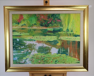 Lot 245 - David McLoughlin (British School, 20th Century), Three River Scenes