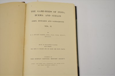 Lot 182 - BAKER, EC Stuart, The Game Birds of India,...
