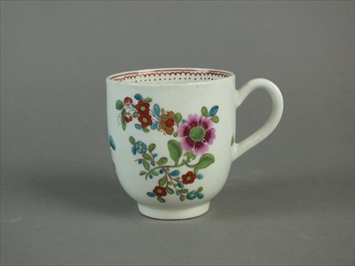 Lot 494 - Worcester coffee cup, circa 1770
