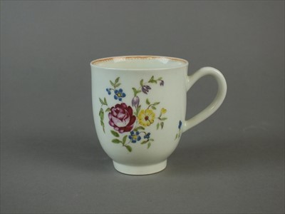 Lot 495 - Worcester coffee cup, circa 1765-68