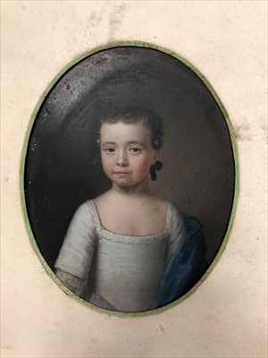 Lot 775 - British school, early 18th century, portrait of a young girl