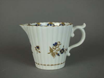 Lot 336 - Caughley 'Dresden Flowers' milk jug