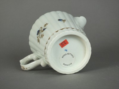 Lot 336 - Caughley 'Dresden Flowers' milk jug