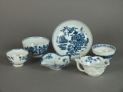 Lot 502 - A small group of Worcester porcelain, circa 1770s