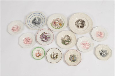 Lot 181 - Group of 19th century Staffordshire plates