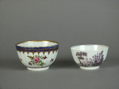 Lot 503 - Two Worcester tea bowls, circa 1760-80