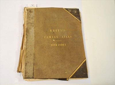 Lot 162 - BETTS, John, Family Atlas. Folio 1852,...