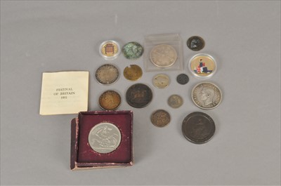 Lot 431 - A small collection of British silver and copper coins
