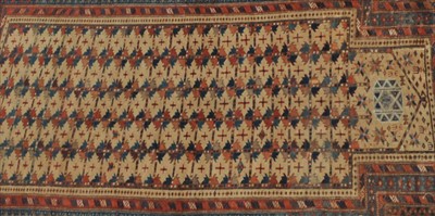 Lot 448 - A small Persian woven wool runner