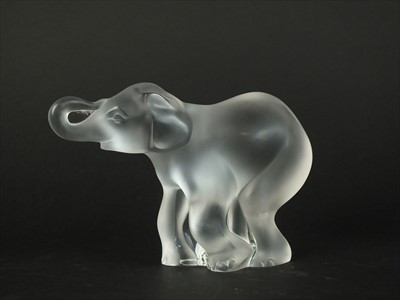 Lot 571 - Lalique Crystal 'Elephant'