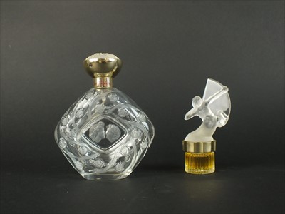 Lot 580 - Two Lalique Crystal scent bottles