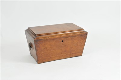 Lot 346 - A large 19th century mahogany veneered sarcophagus shaped cellarette