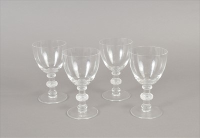 Lot 119 - Set of four Lalique Crystal drinking glasses