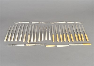 Lot 47 - A collection of silver cutlery