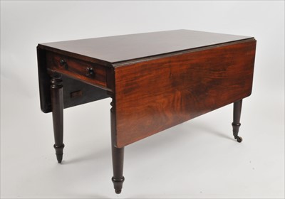 Lot 400 - A large and heavy 19th century mahogany Pembroke table