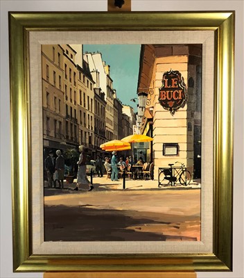 Lot 383 - Jeremy Barlow ROI (British Contemporary), Cafe le Buci