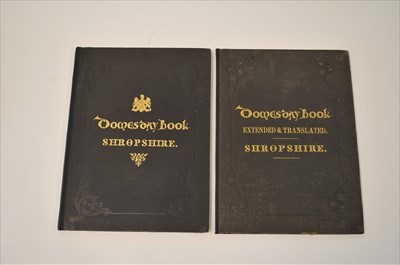 Lot 160 - DOMESDAY BOOK FOR SHROPSHIRE, folio, 2 vols,...