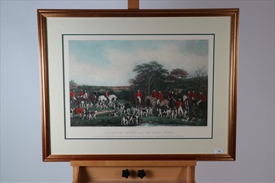 Lot 401 - A collection of three hunting prints