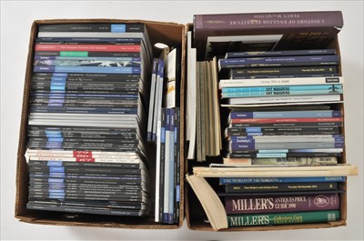 Lot 240 - Two boxes of mixed antique auction catalogues
