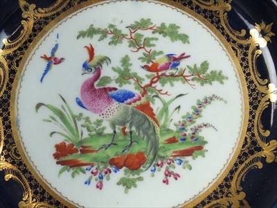Lot 509 - Pair of Worcester 'Fancy Bird' plates